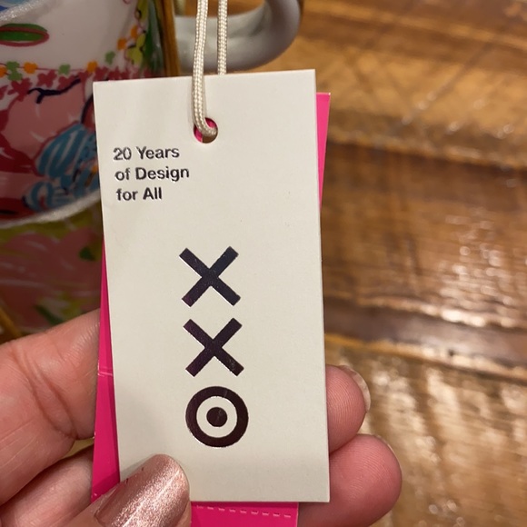 Lilly Pulitzer For Target Porcelain Stacking Mugs Set of 4 New in Package - Picture 3 of 5